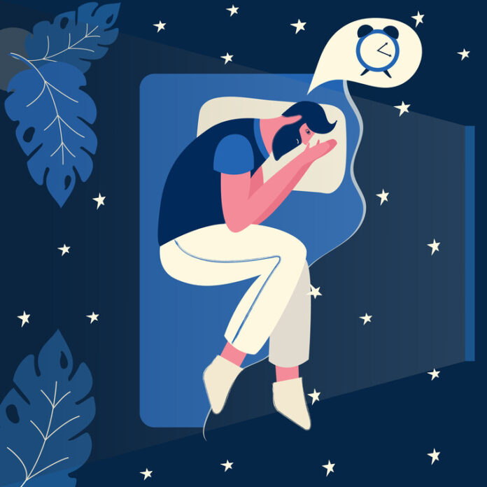 Male,Insomniac,Lying,In,Bed,At,Night.,Tired,Man,Suffer